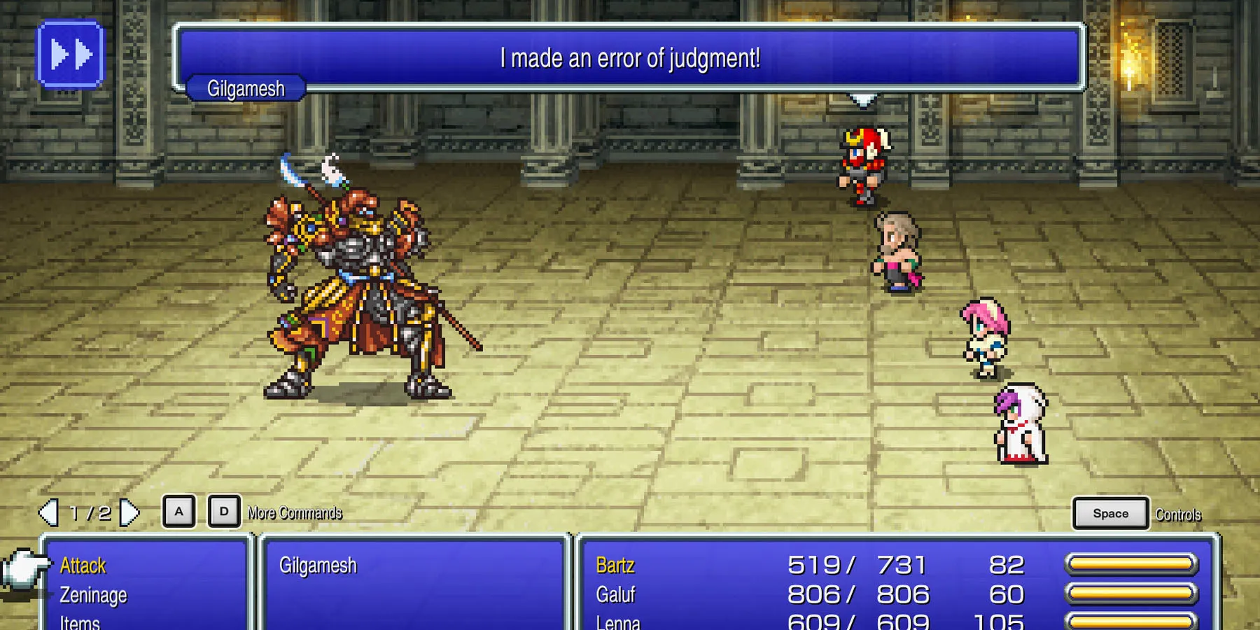 Final Fantasy 5 Pixel Remaster