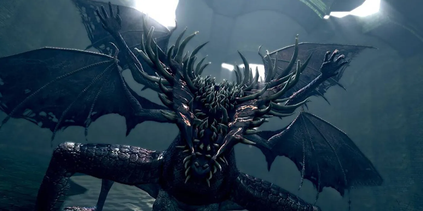 FromSoftware SoulsBorne Bosses Dragons Gaping Dragon