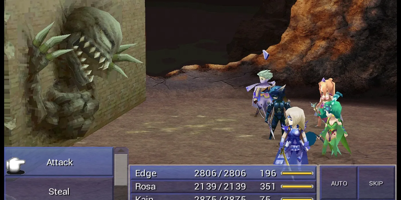 Battaglia contro il boss di Final Fantasy IV