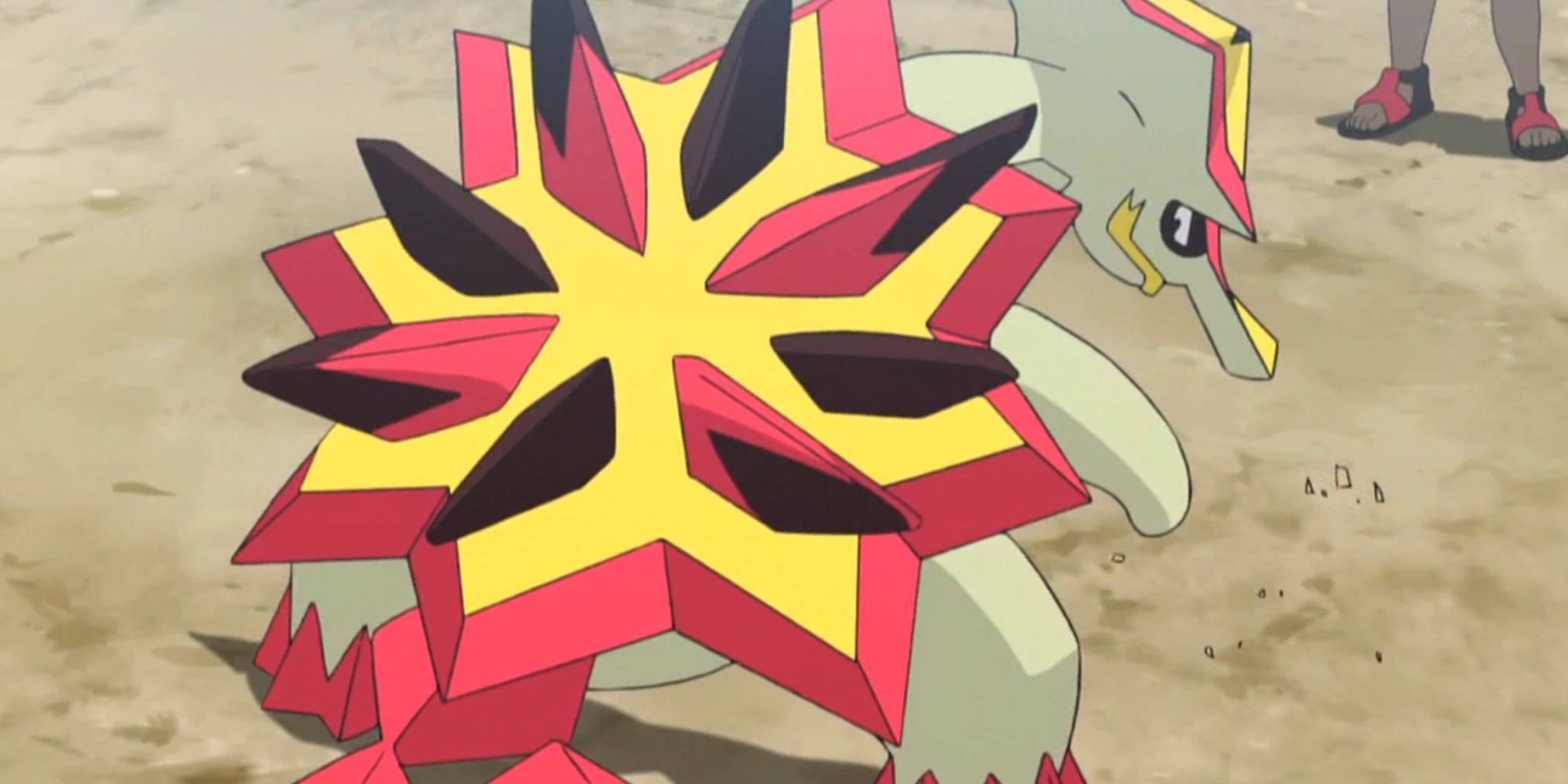 Turtonator dans le dessin animé Pokémon
