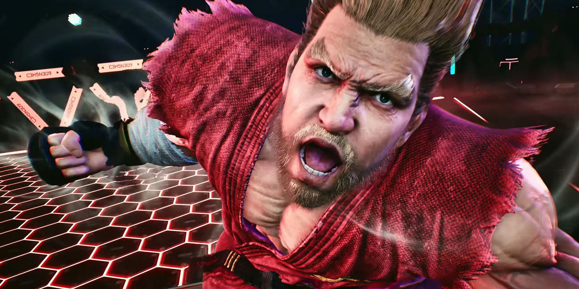 Tekken 8 - Paul Phoenix Rage Art Che Carica Contro l'Avversario
