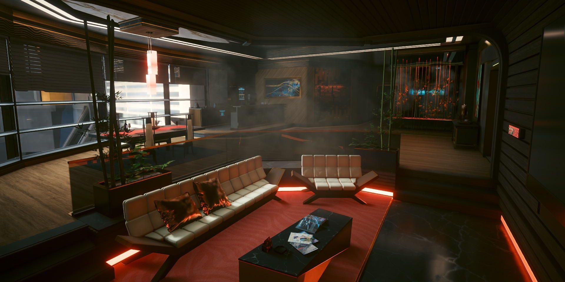 Appartement de V à la Corpo Plaza dans Cyberpunk 2077