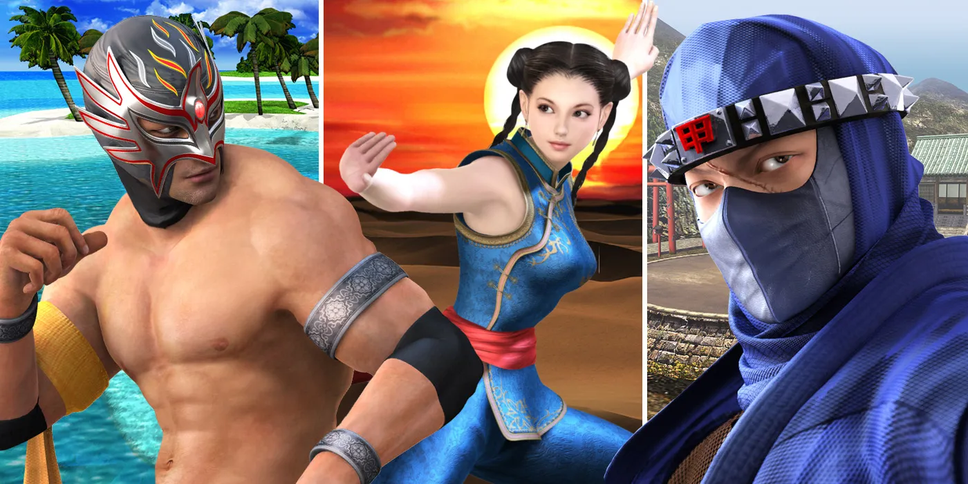 Эль Блейз, Пай и Кейдж из Virtua Fighter 5 Ultimate Showdown