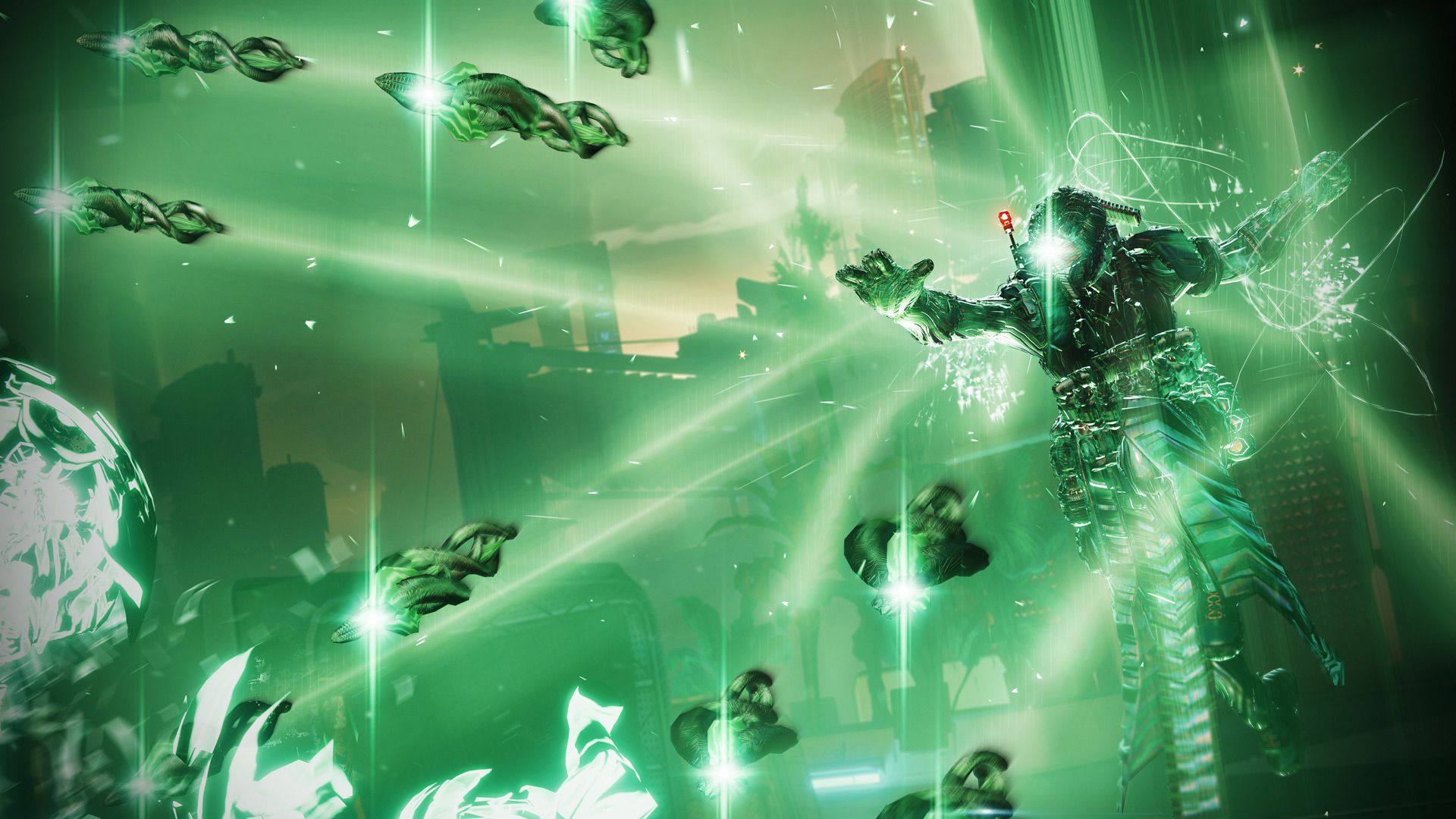 Un Guardián ataca a un grupo de enemigos en Destiny 2: Lightfall