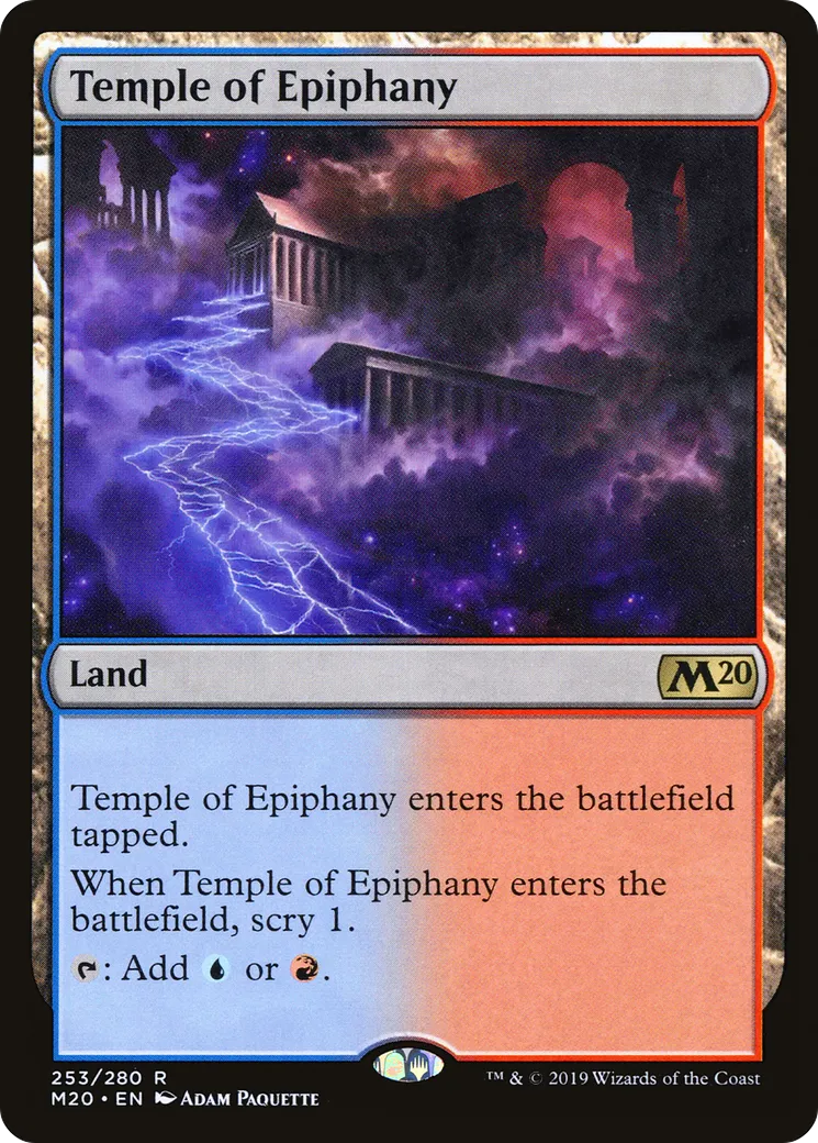 Temple of Epiphany Magic: The Gathering card from Core Set 2020
