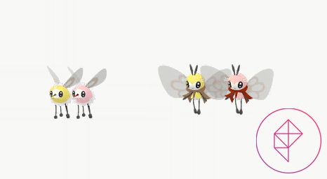 Блестящий Cutiefly и Ribombee в Pokémon Go