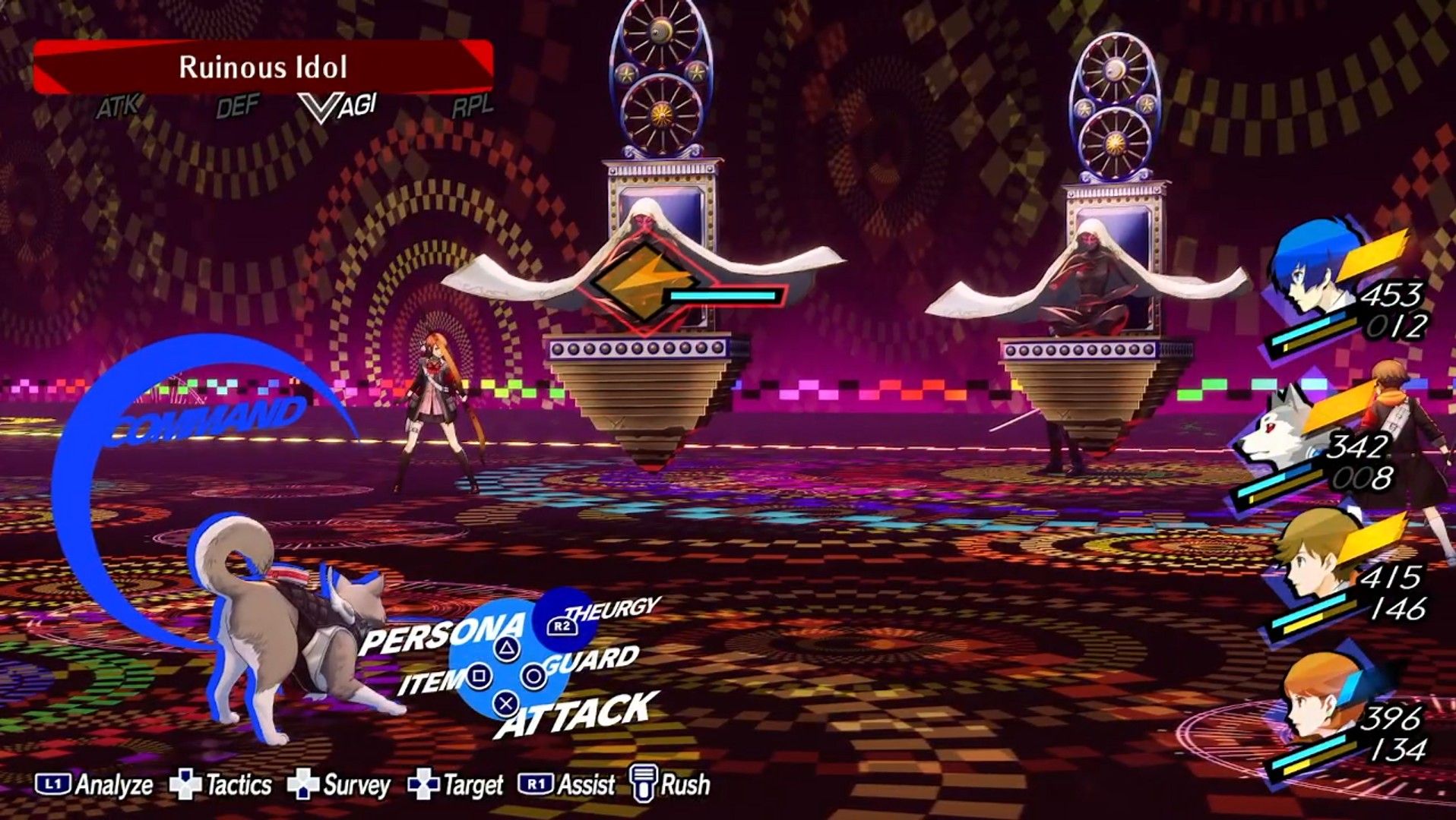 Crazy Twins Battling Ruinous Idol Shadows