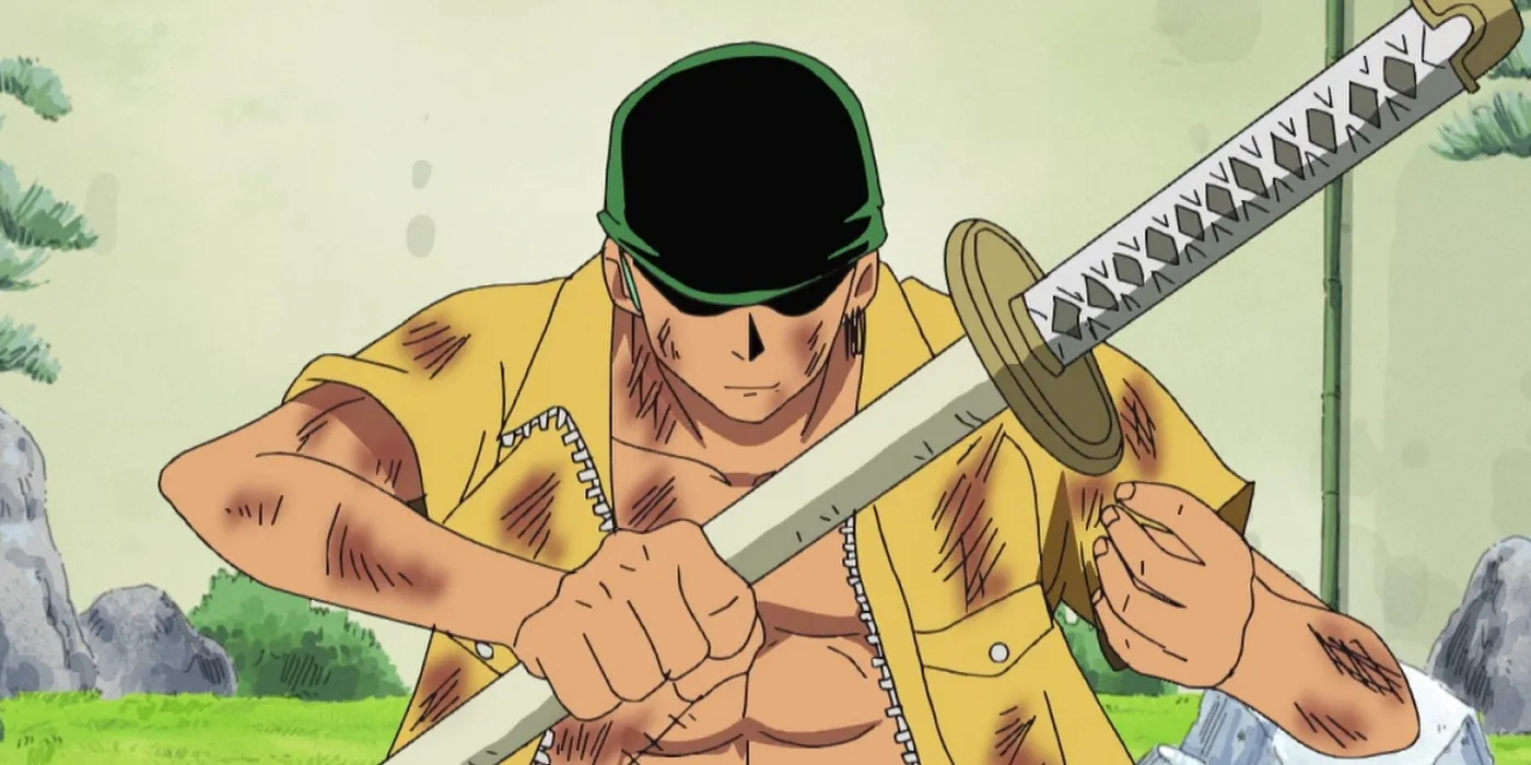 zoro usando wado ichimonji in One Piece