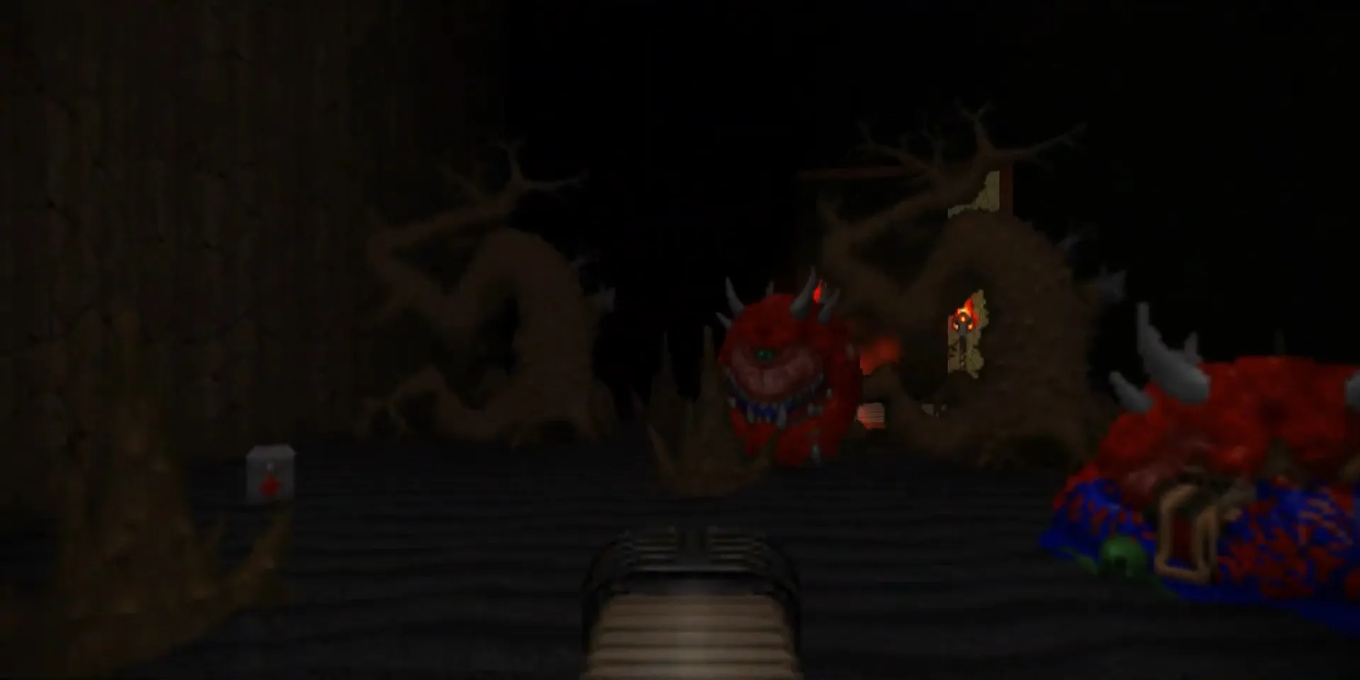 Combat contre un cacodémon dans Doom 2