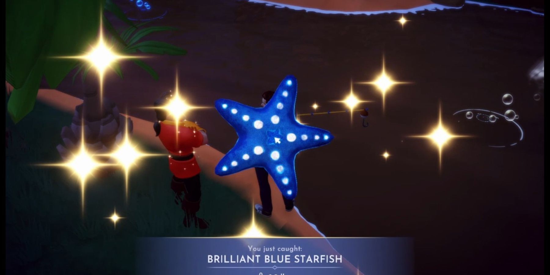 Stella marina blu brillante