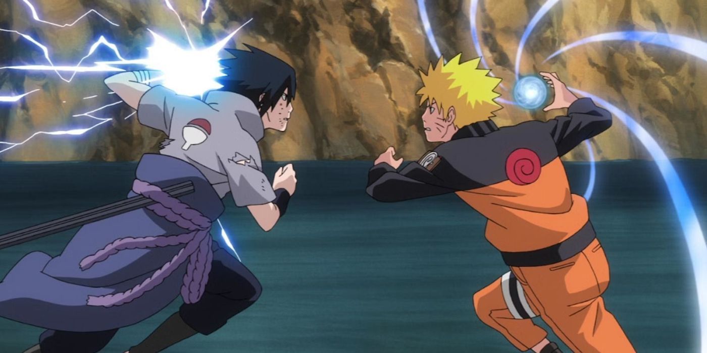 Naruto y Sasuke en el Valle del Fin