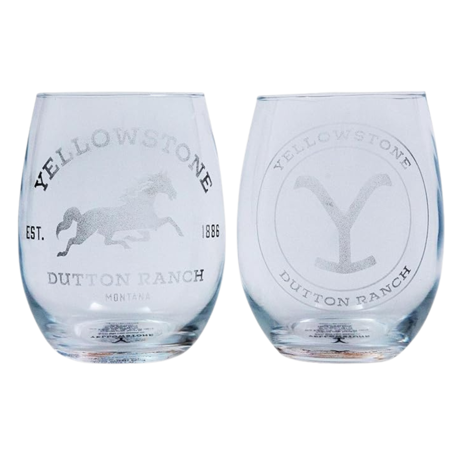 Yellowstone Dutton Ranch Wine Glasses
