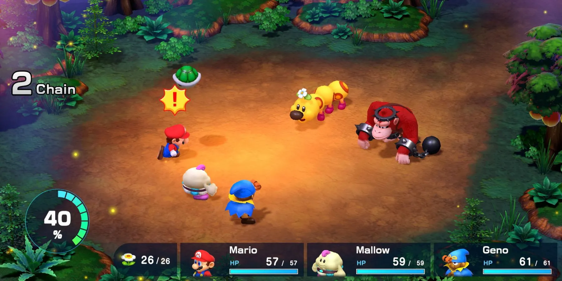 Combat de Super Mario RPG