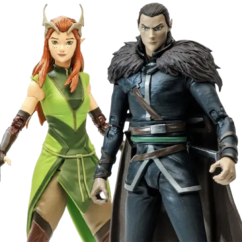 The Legend Of Vox Machina Keyleth and Vax Figures