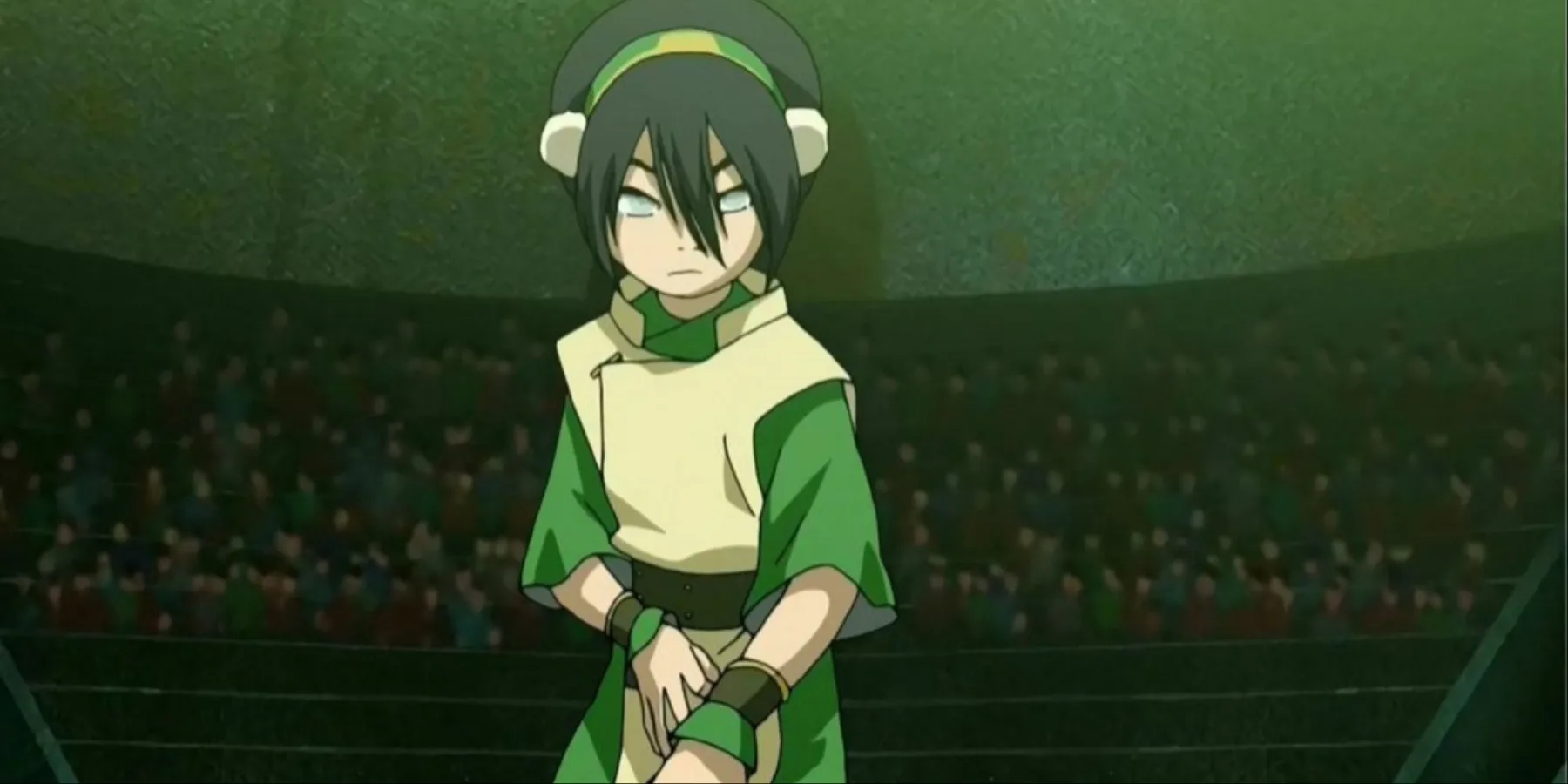 Giovane Toph come Gladiator Earthbender in Avatar The Last Airbender