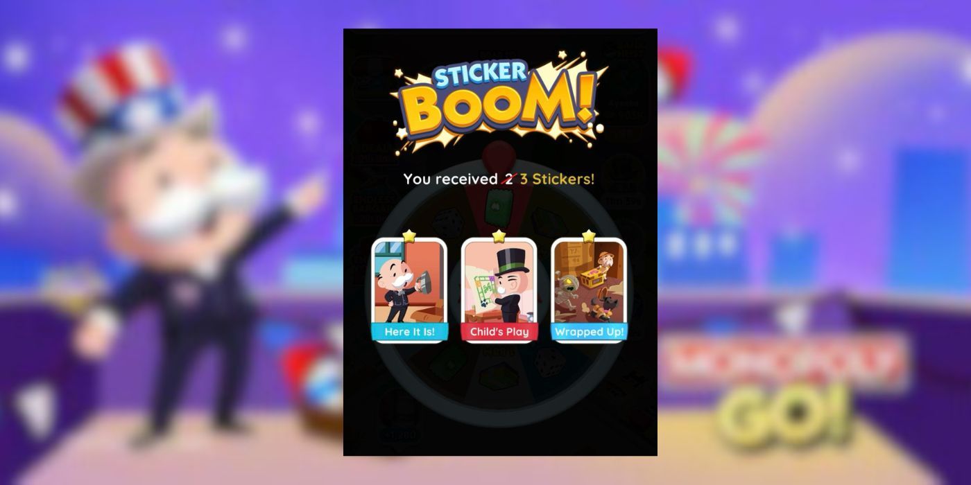 Événement Sticker Boom dans Monopoly GO