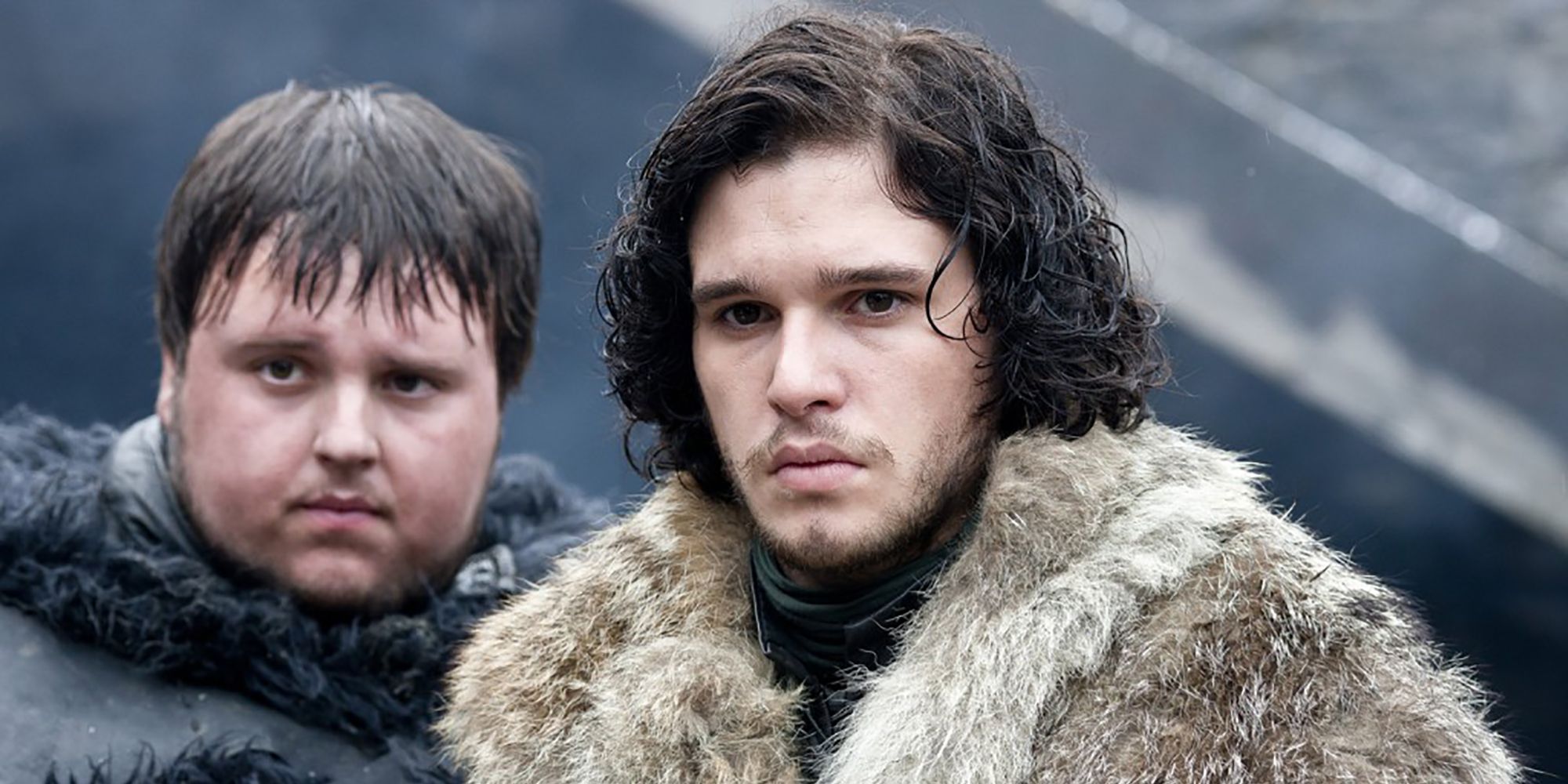 Jon Snow e Samwell Tarly in Game of Thrones.
