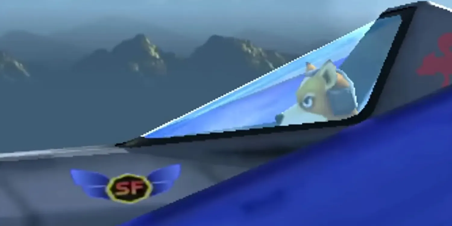 在星际火狐64 3D中的星际火狐飞船