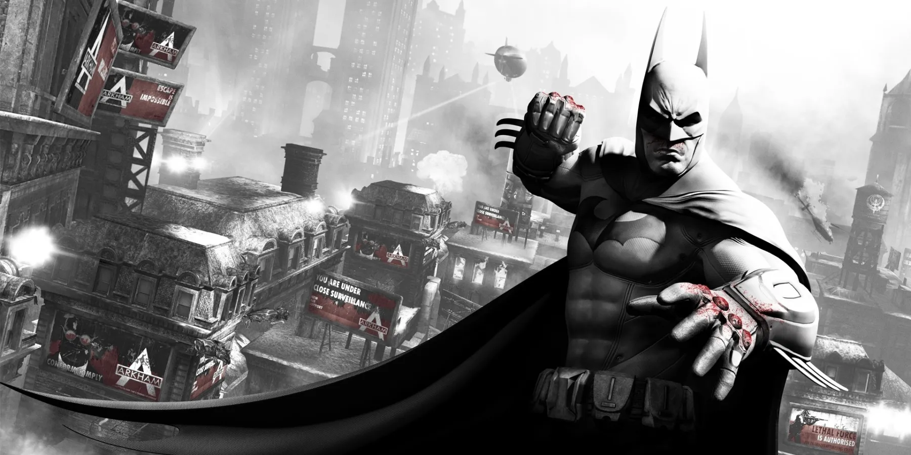 Игра Бэтмен: Аркхем-Сити в жанре открытого мира супергероя побочного содержания игрового процесса переход перемещение плащ