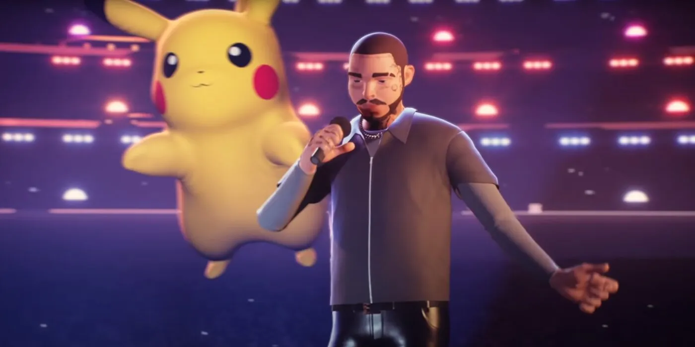 Post Malone dans le concert virtuel Pokémon