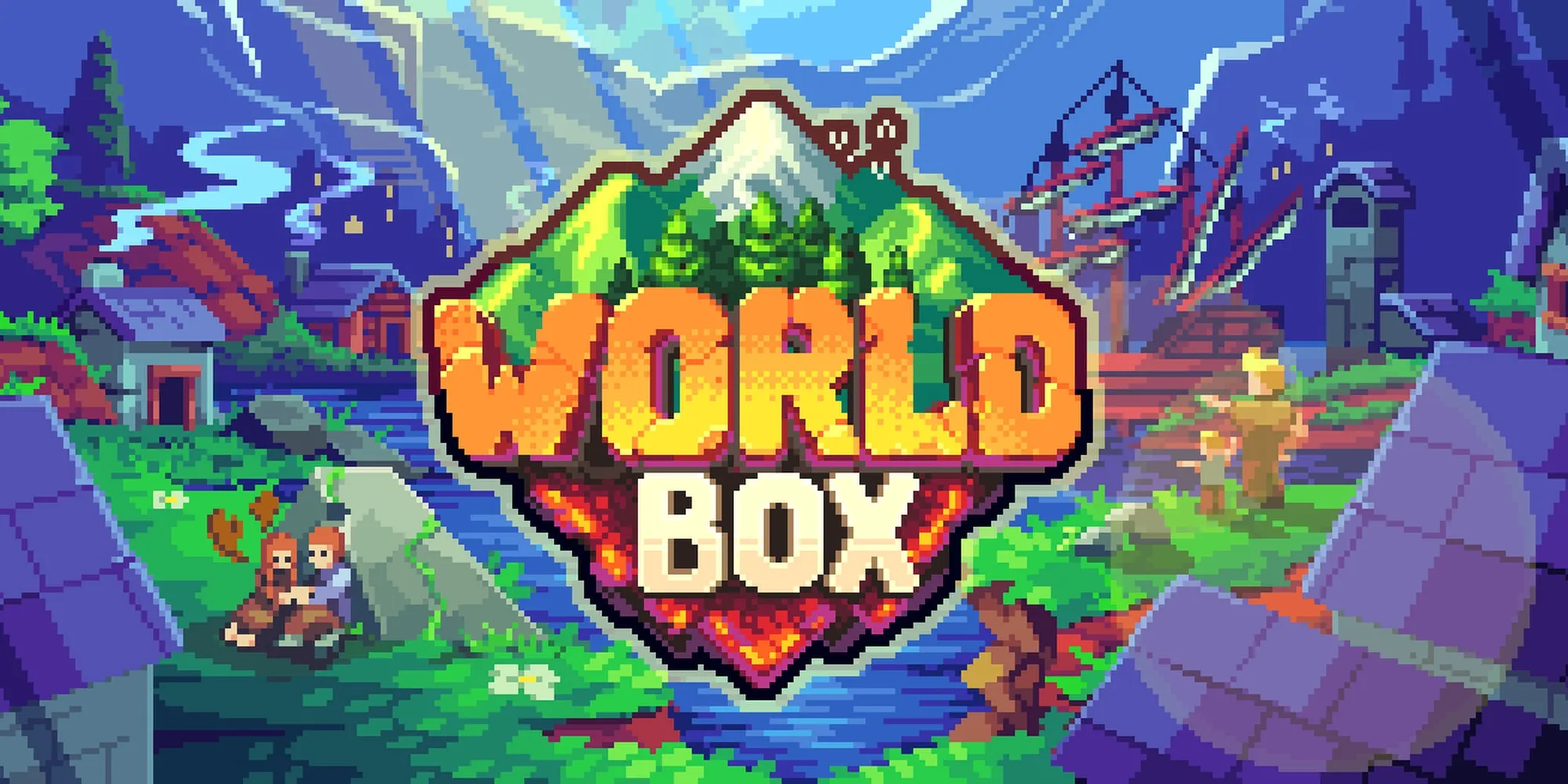世界之盒-神模拟器的标志和横幅