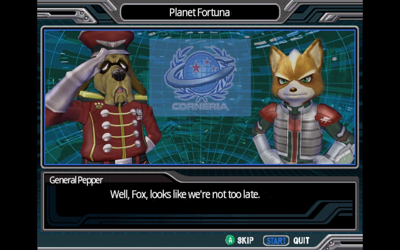 Captura de pantalla de Star Fox Assault