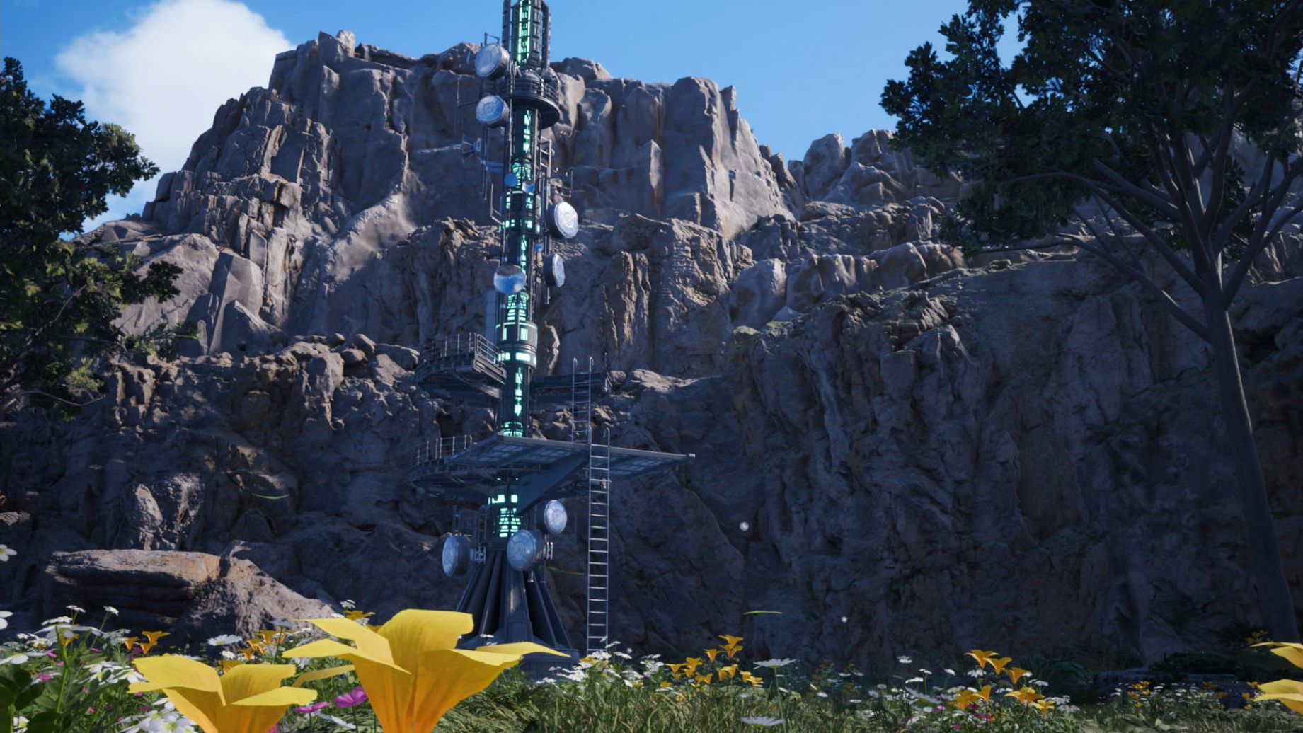 Una torre en Costa del Sol del Renacimiento de Final Fantasy 7