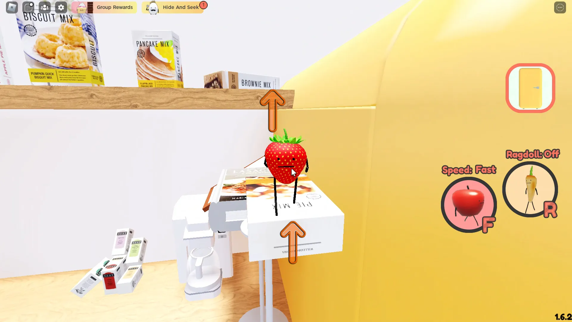 Roblox: Secret Staycation, the strawberry on the pie box