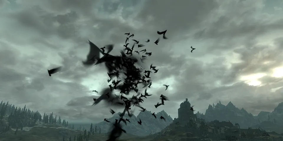Mod de Skyrim para poder viajar como un murciélago vampiro