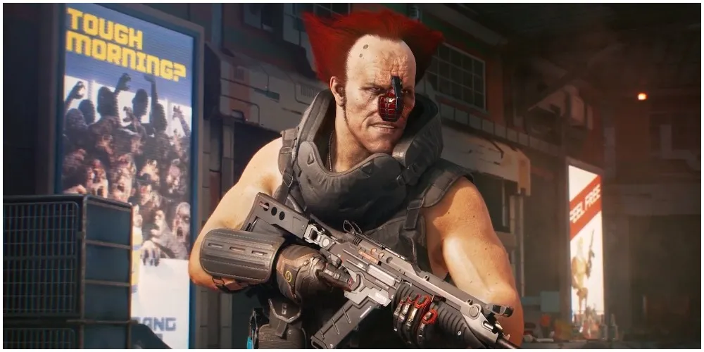 Cyberpunk 2077 Ozob Getting Ready To Go Into Combat