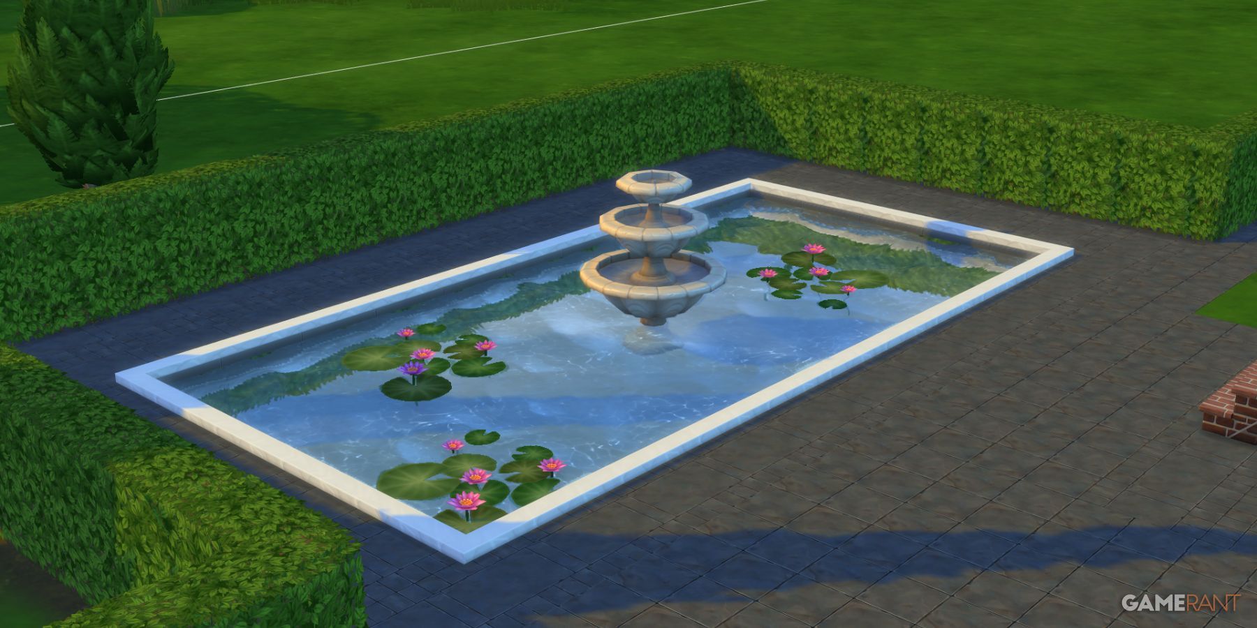 《模拟人生4》喷泉池