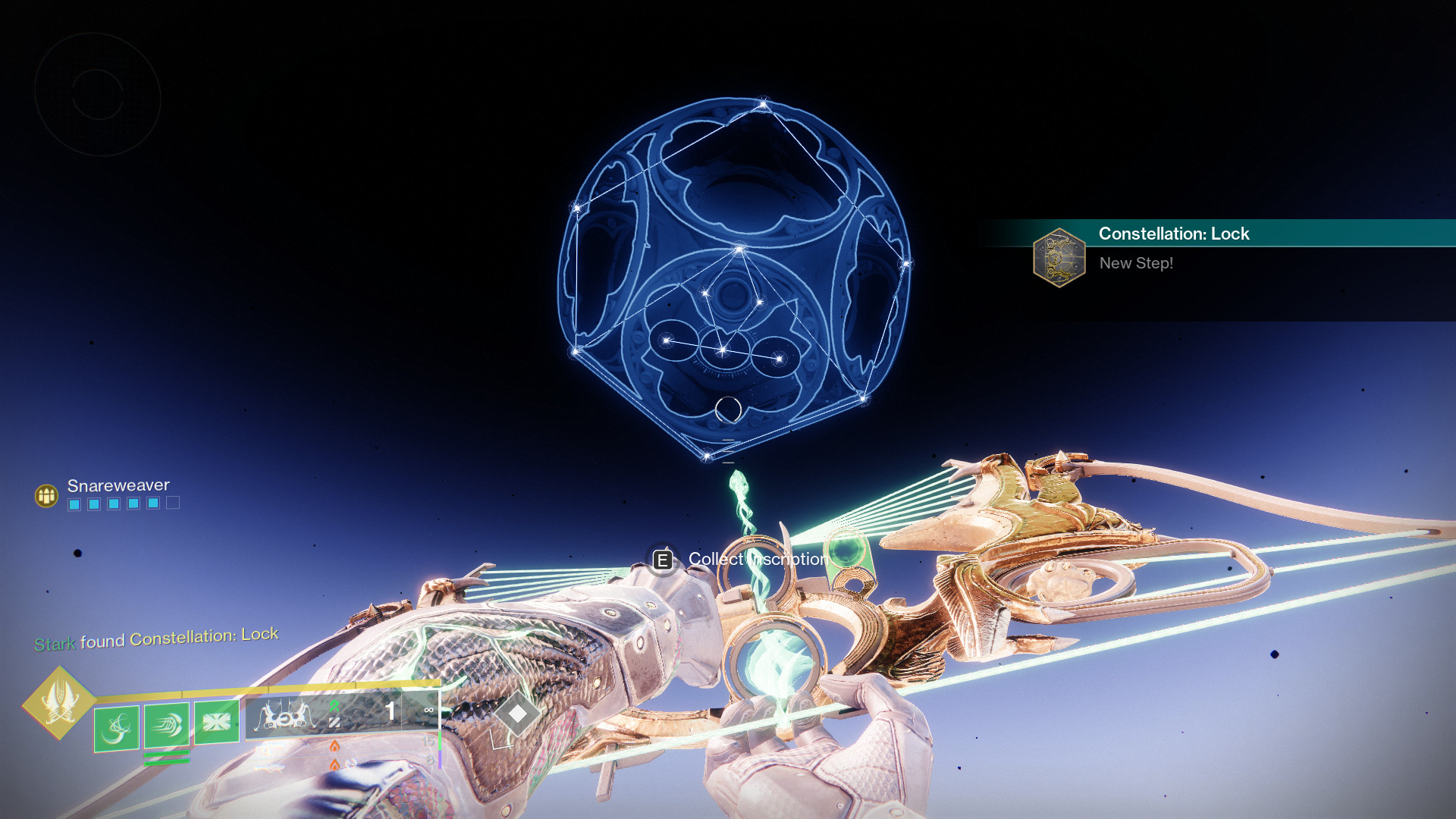 Un Gardien crée une Constellation Lock dans Destiny 2