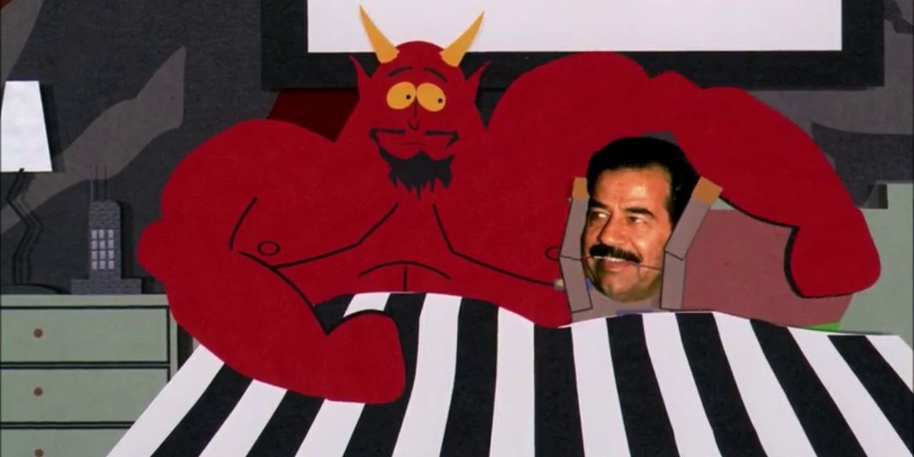 Saddam Hussein y Satanás de South Park