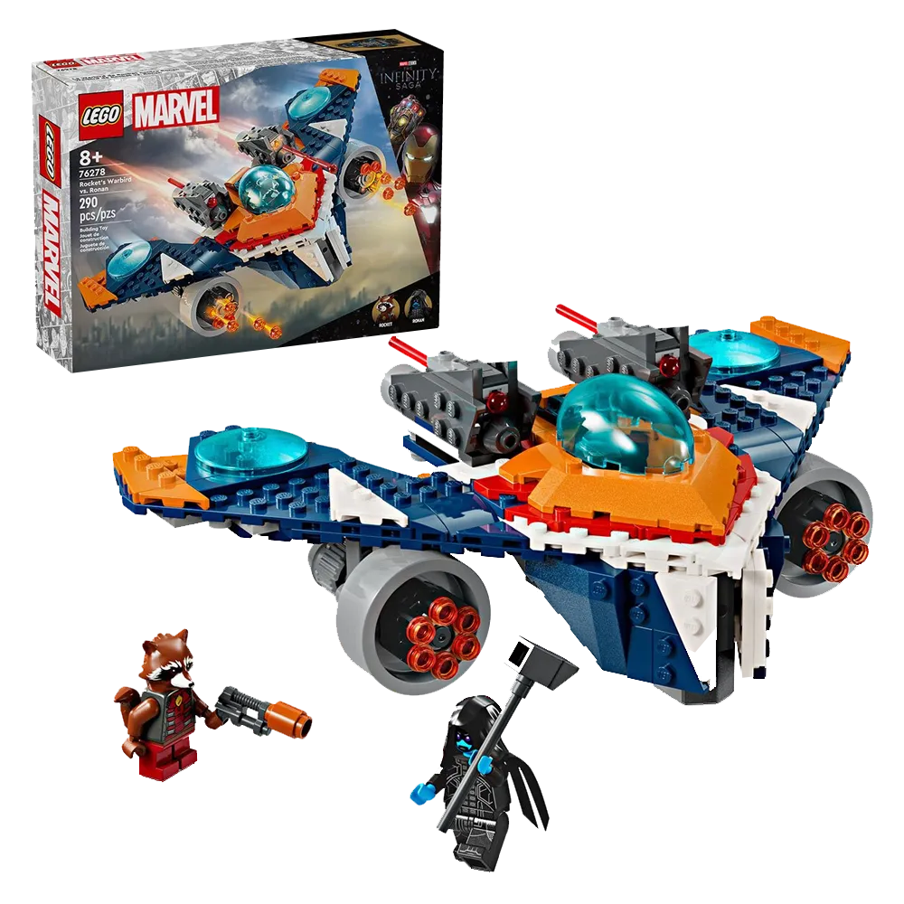 Набор Marvel LEGO Rocket’s Warbird против Ronan