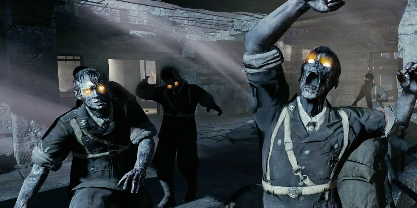 在《使命召唤：二战时的死亡之夜》中，大量亡者攻击玩家