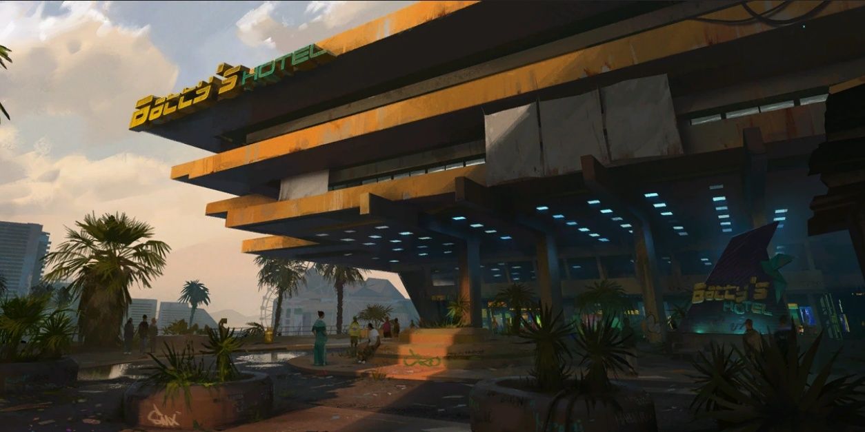 《赛博朋克2077》中的巴蒂的酒店