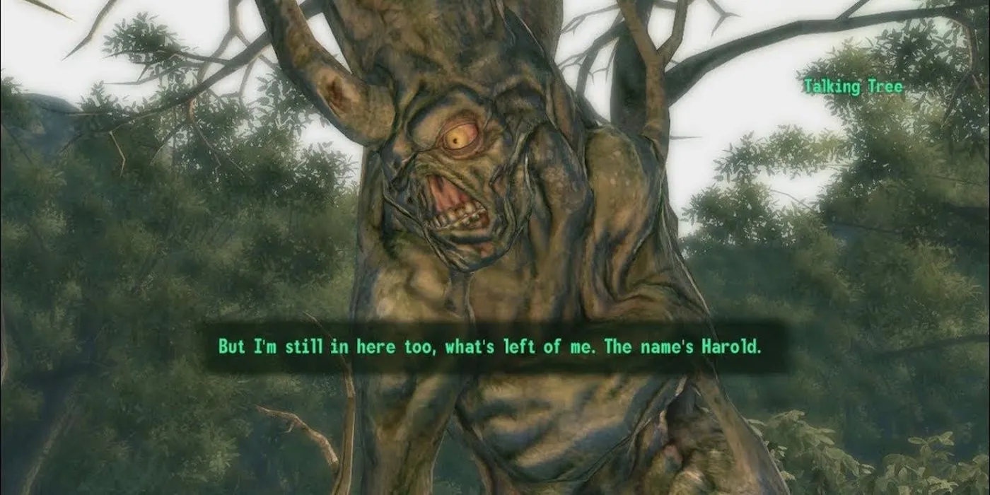 《辐射3》中的哈罗德说话的树
