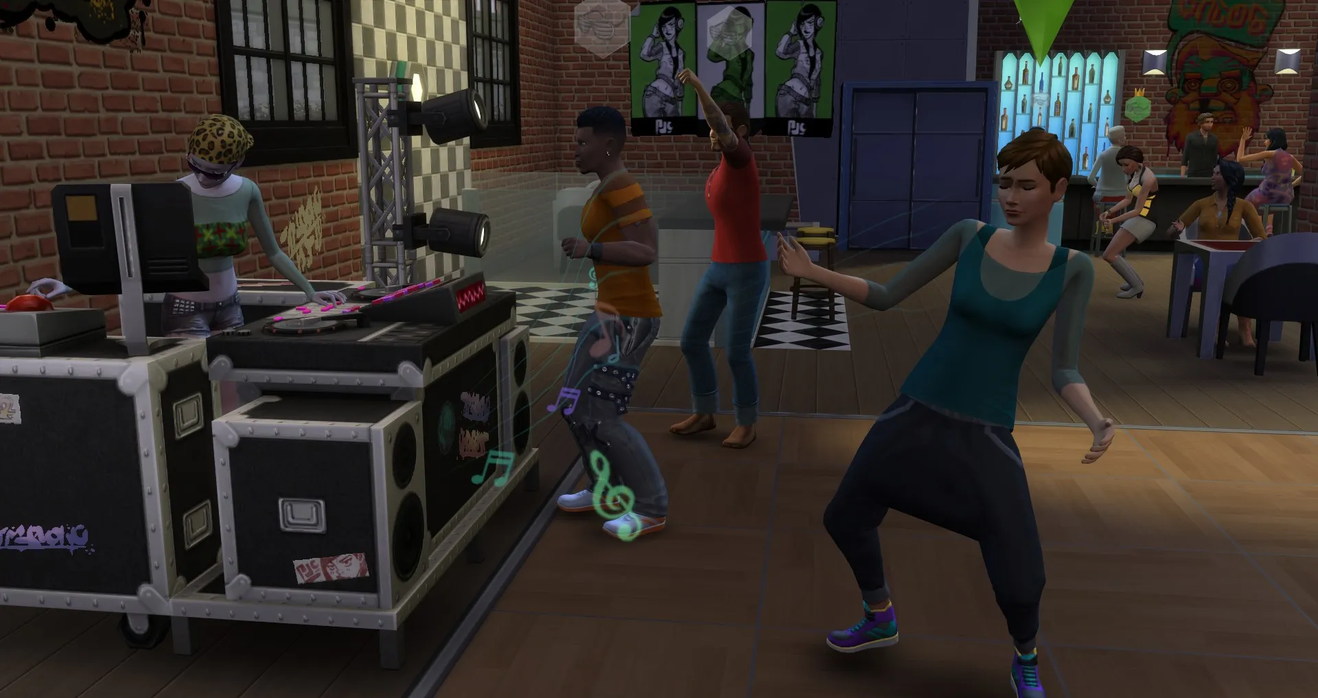 a sim dancing at a club in windenburg the sims 4 get together dancing skill