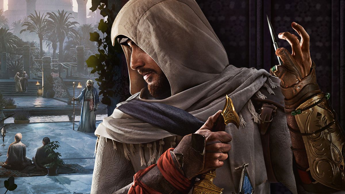 L'immagine di copertina di Assassin's Creed Mirage con Basim