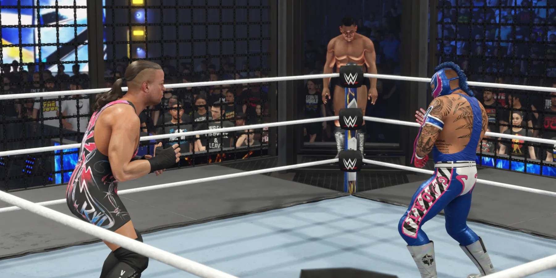 WWE 2K24 RVD vs Rey Mysterio en la Cámara de Eliminación