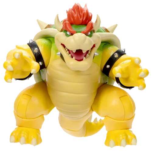 The Super Mario Bros Movie 7 inch fire-breathing Bowser figure