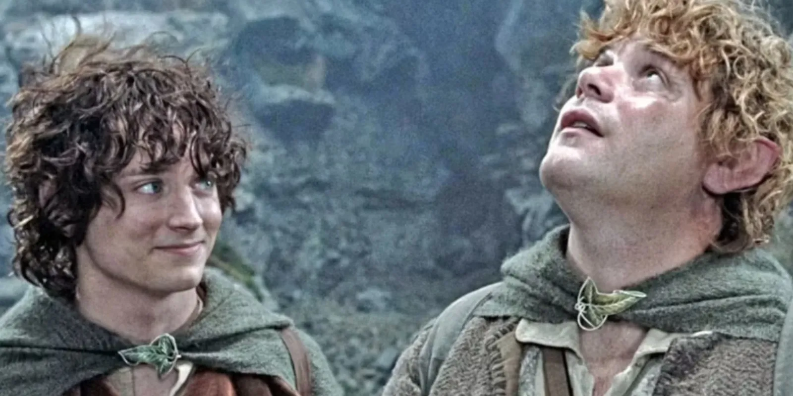 Sean Astin come Sam. Elijah Wood come Frodo.