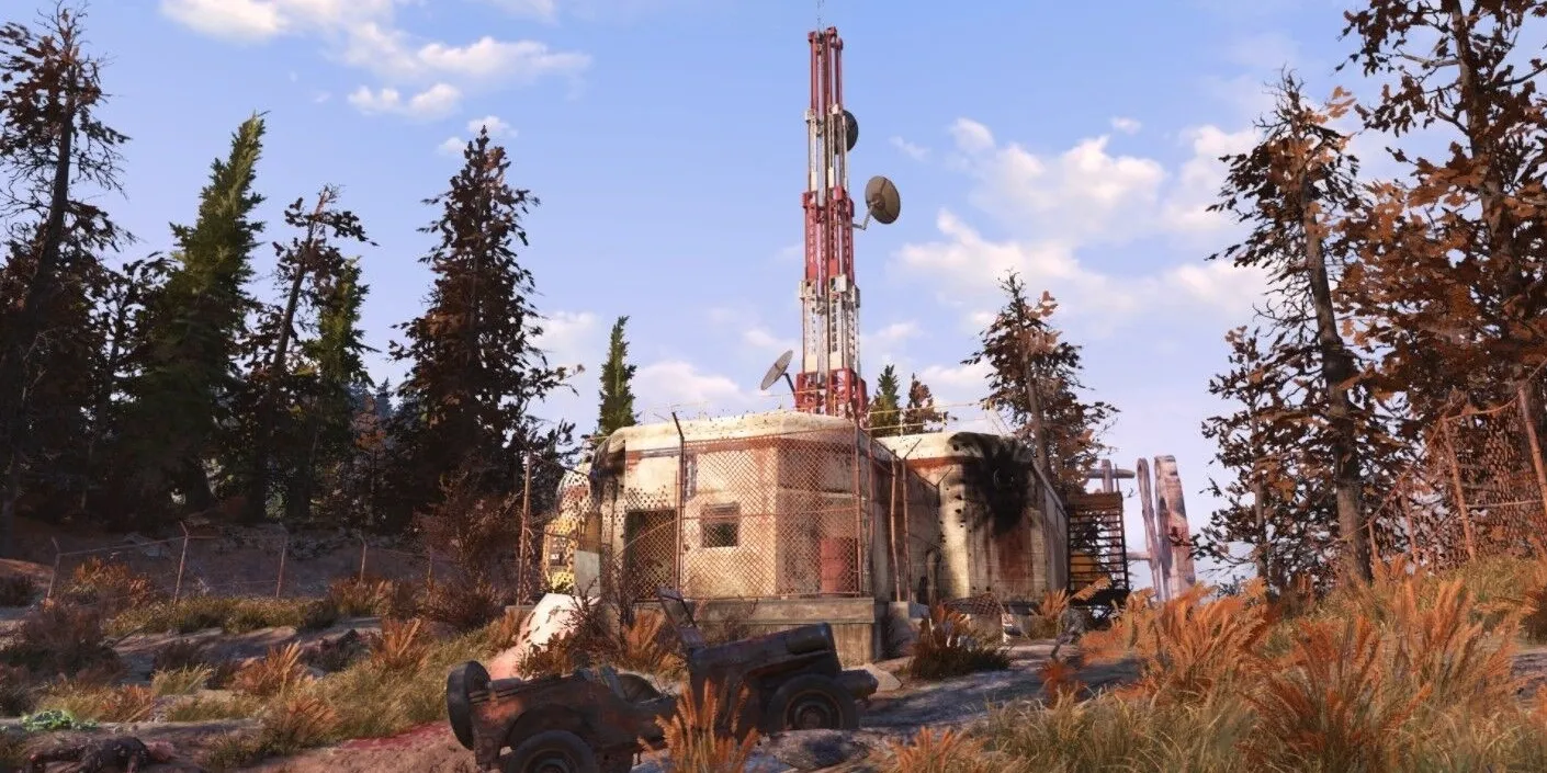 Un'immagine della Torre di Ripetizione EL-B1-02 tratta da Fallout 76