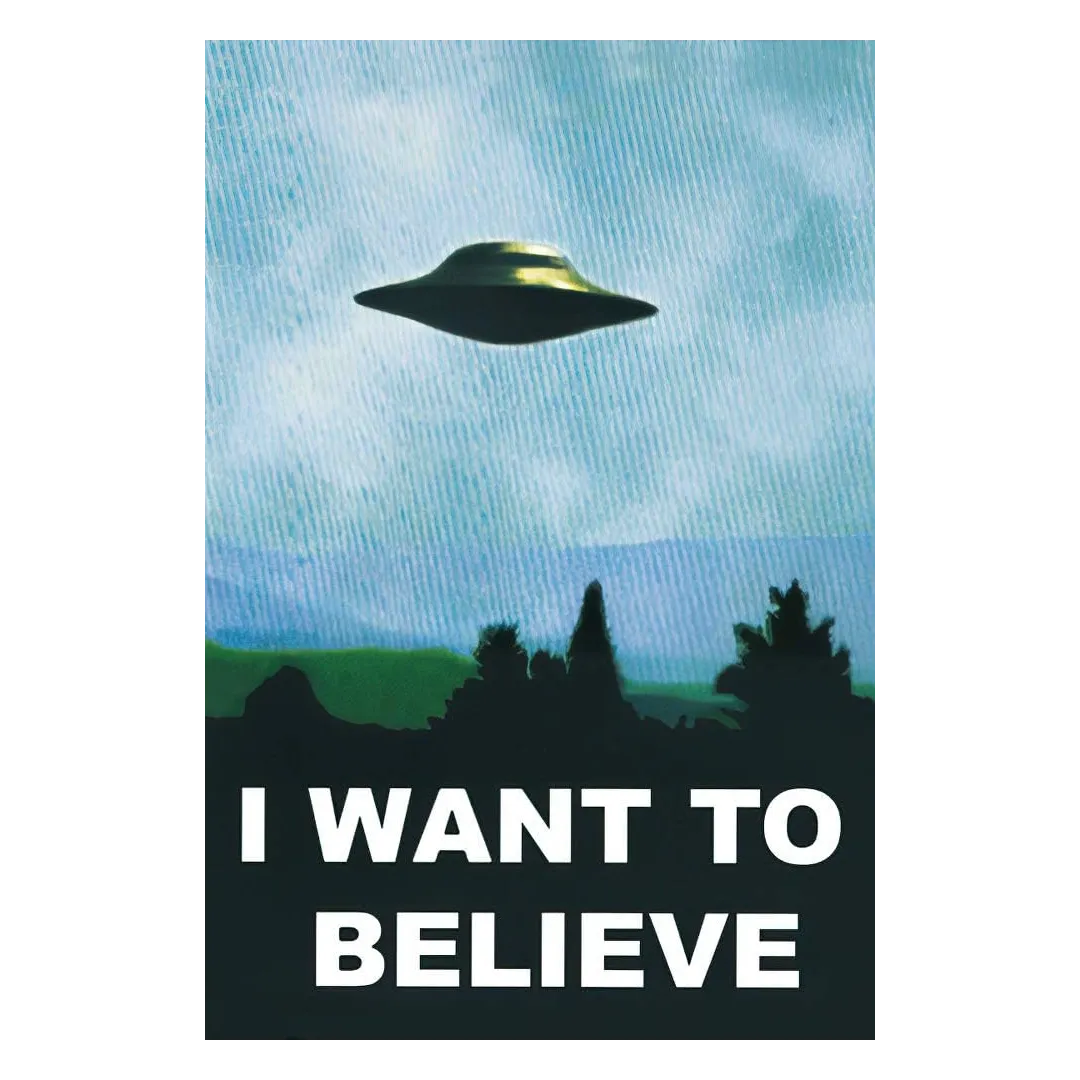I Want To Believe X-Files poster