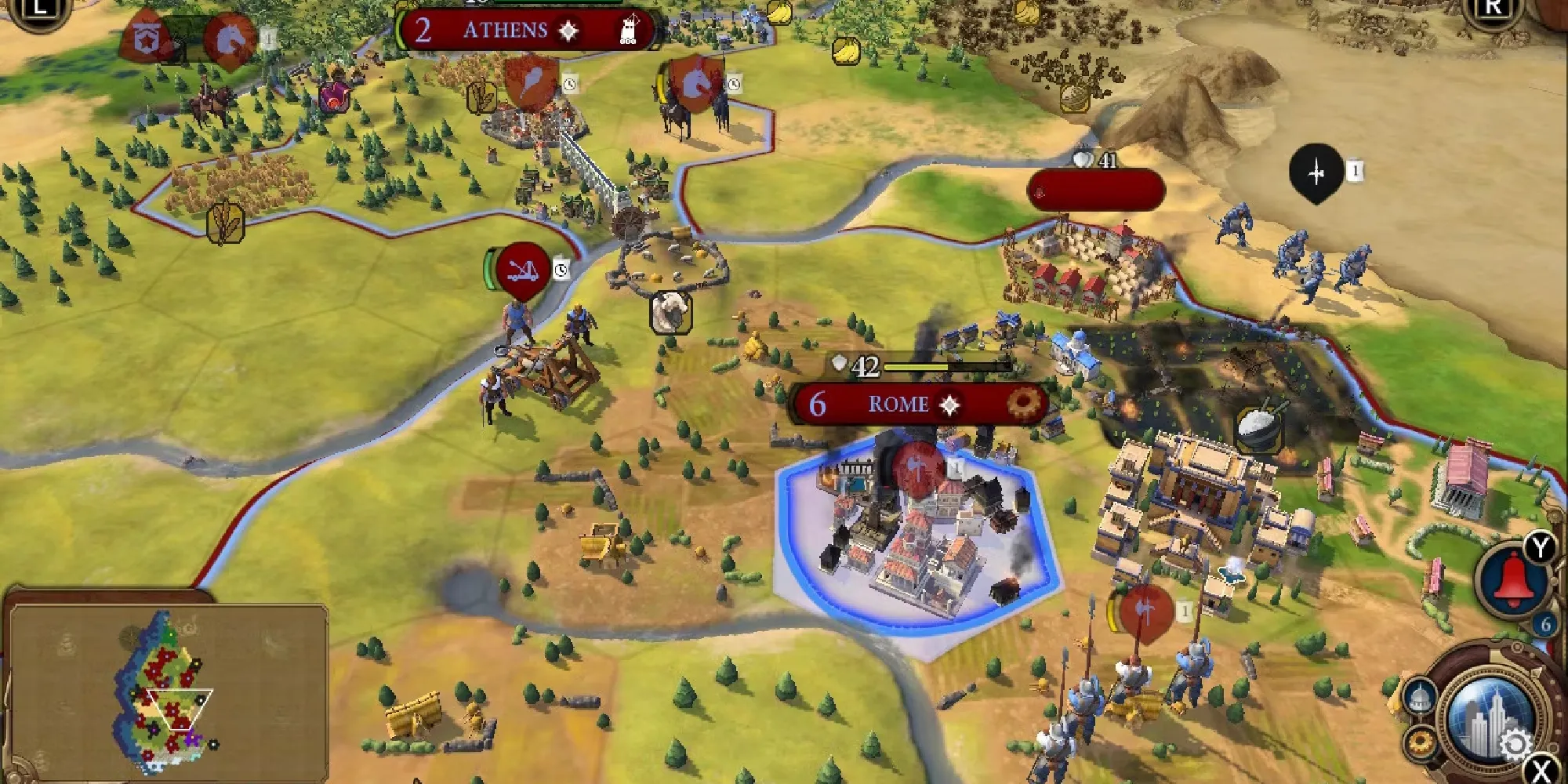로마 정복 문명 6 도시를 점령하는 방법