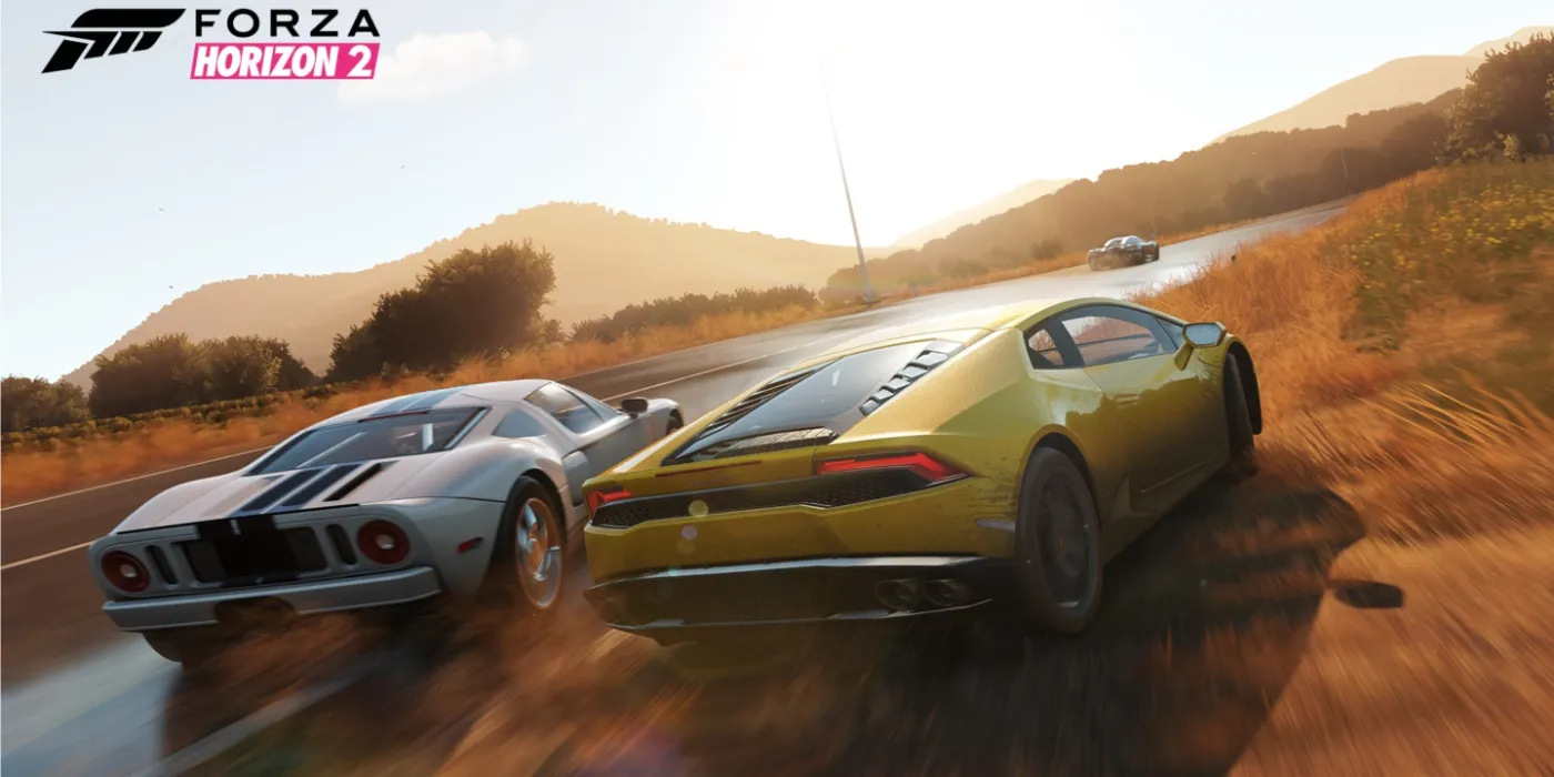 Forza Horizon 2 voitures en course étroitement ensemble