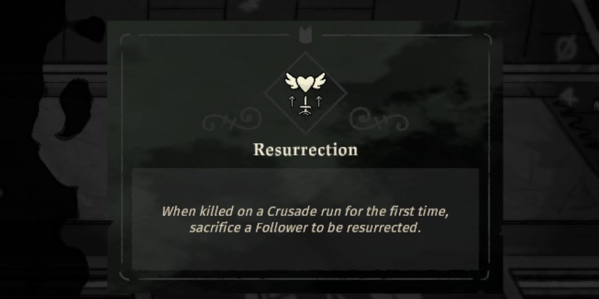 The Resurrection upgrade in Cult of the Lamb