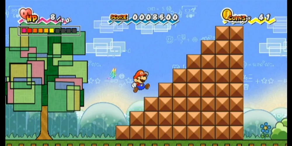 Gameplay screenshot from Super Paper Mario