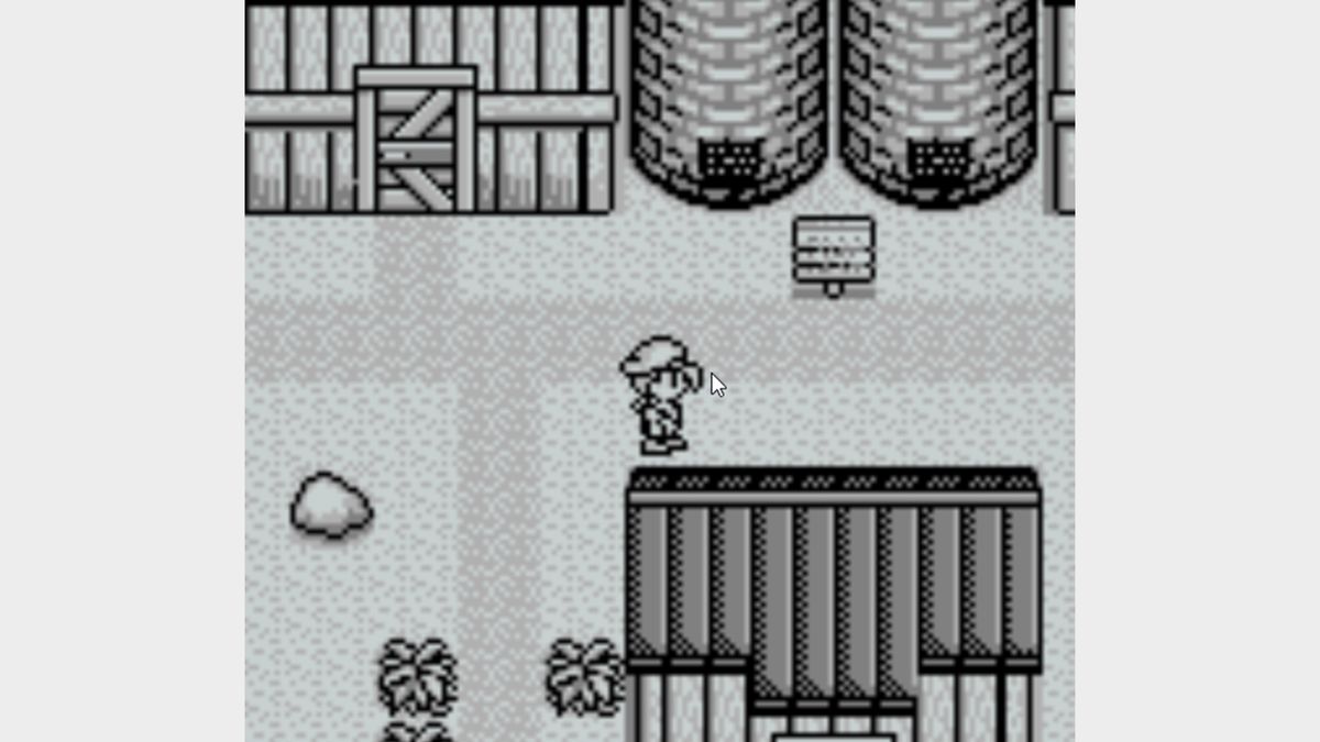 Captura de pantalla de Harvest Moon en el Game Boy original