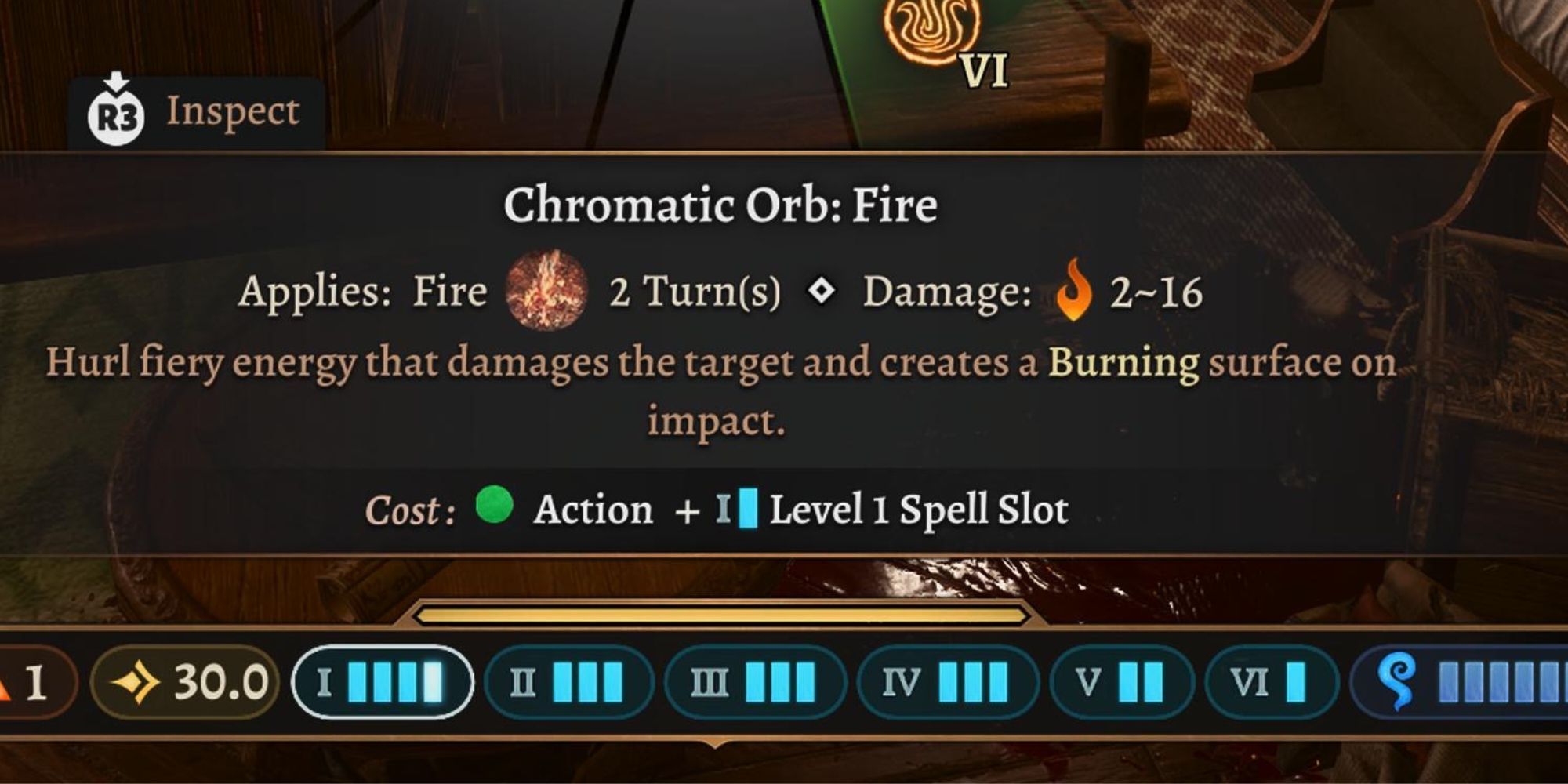 Orbe Cromático de Fuego en Baldur's Gate 3